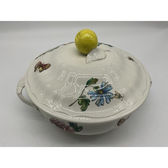 Villeroy & Boch Bouquet Covered Serving Bowl Vintage Serve Ware Bakeware 8 Inch - Picture 10 of 16